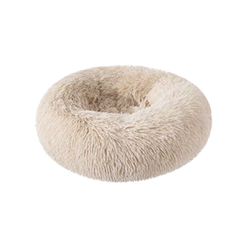 Washable winter long plush cat bed