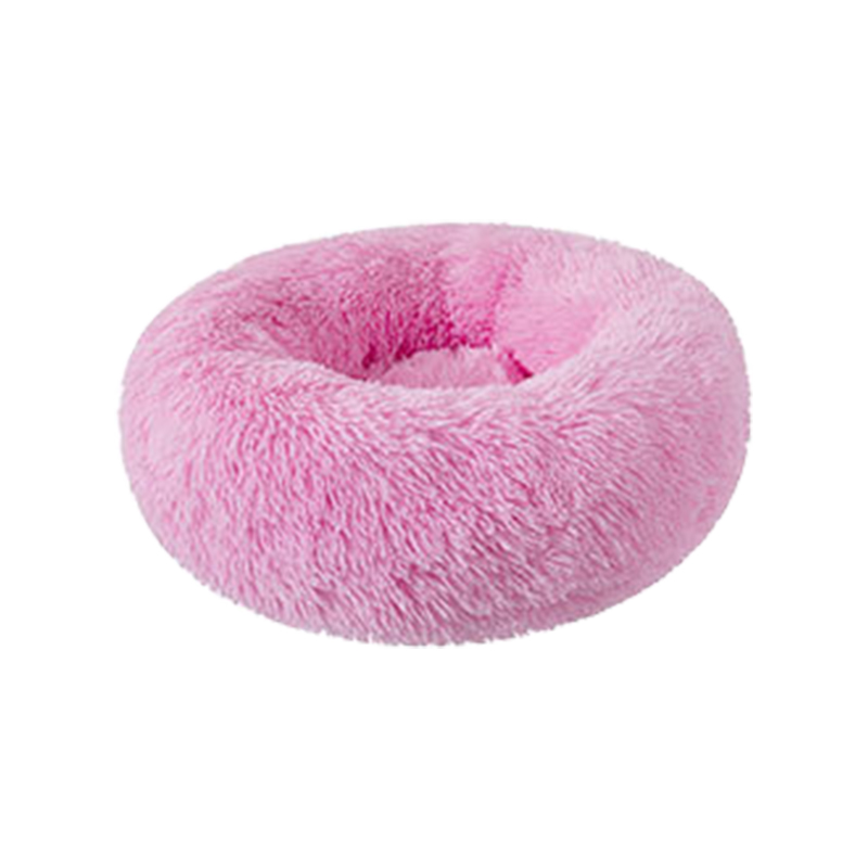 Washable winter long plush cat bed
