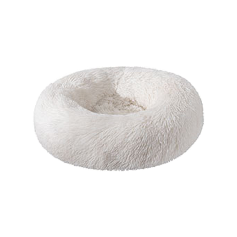 Washable winter long plush cat bed