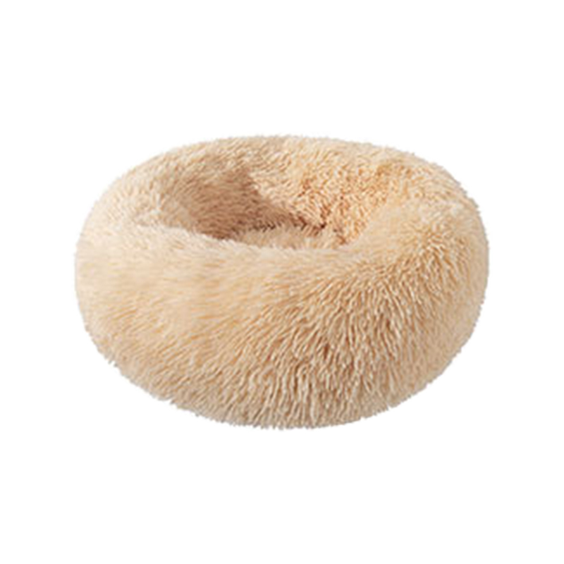 Washable winter long plush cat bed