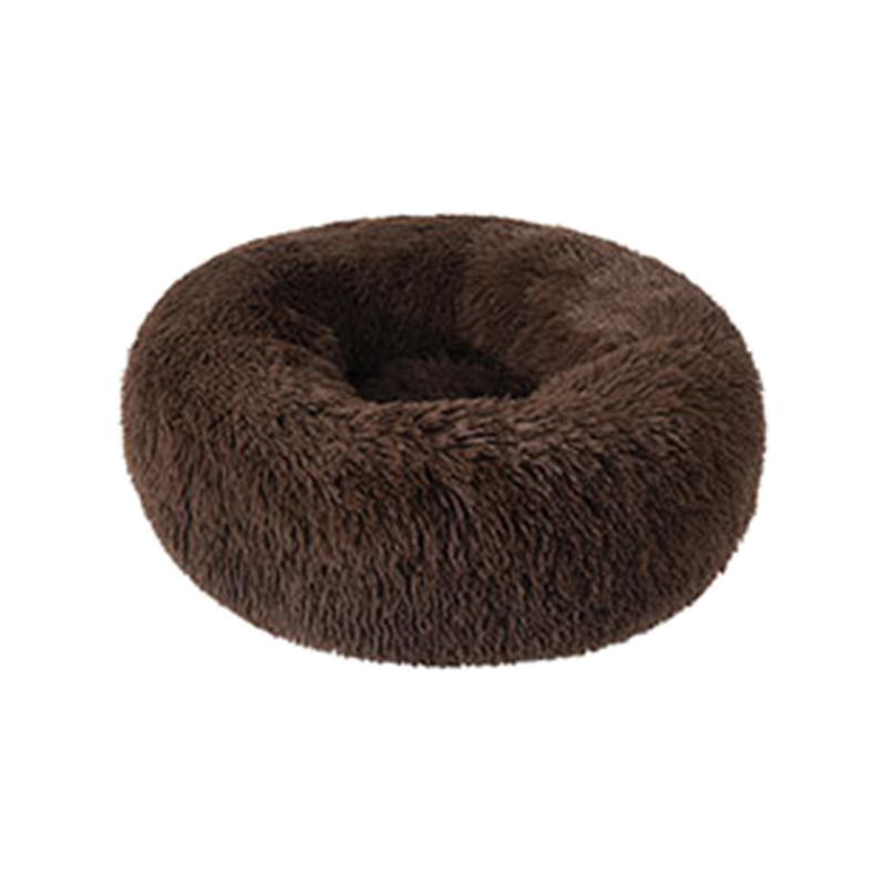 Washable winter long plush cat bed