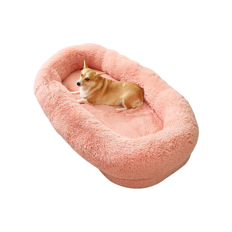 Soft plush washable dog sleeping bed 
