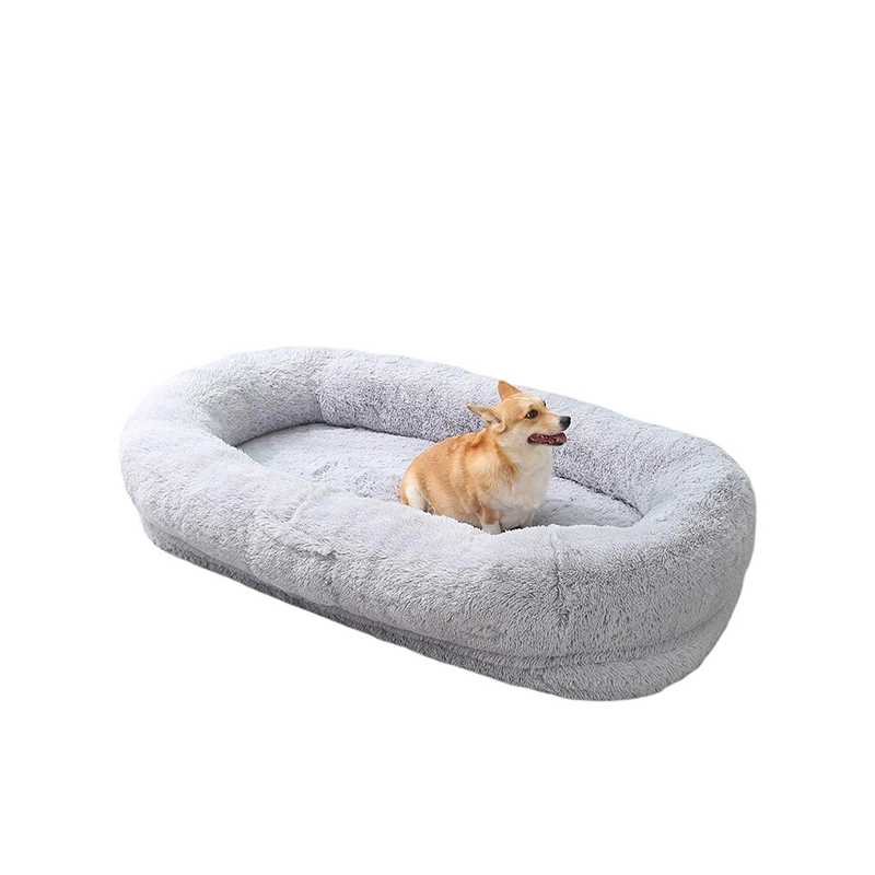 Soft plush washable dog sleeping bed 