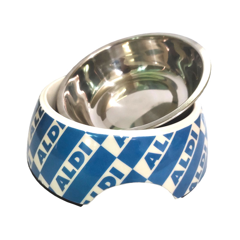 Stainless steel dog cat feeding bowl