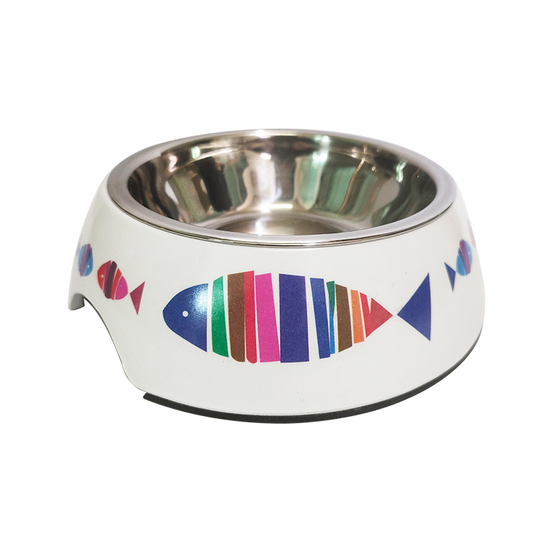 Stainless steel dog cat water and food bowl