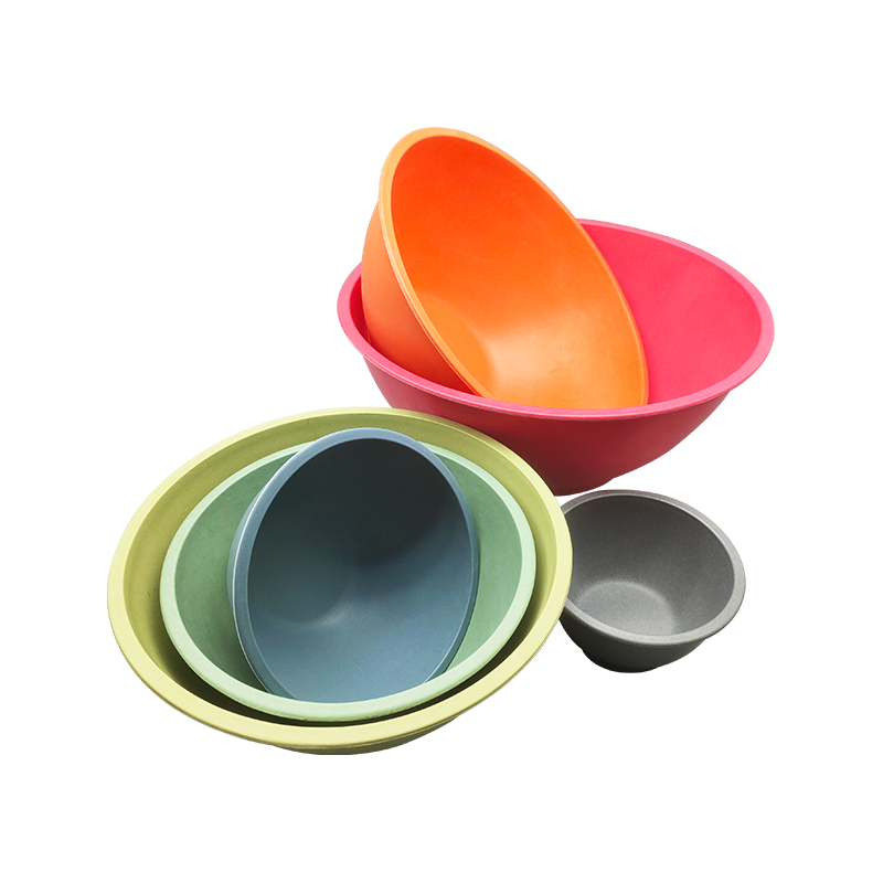 Bamboo fiber salad bowl set