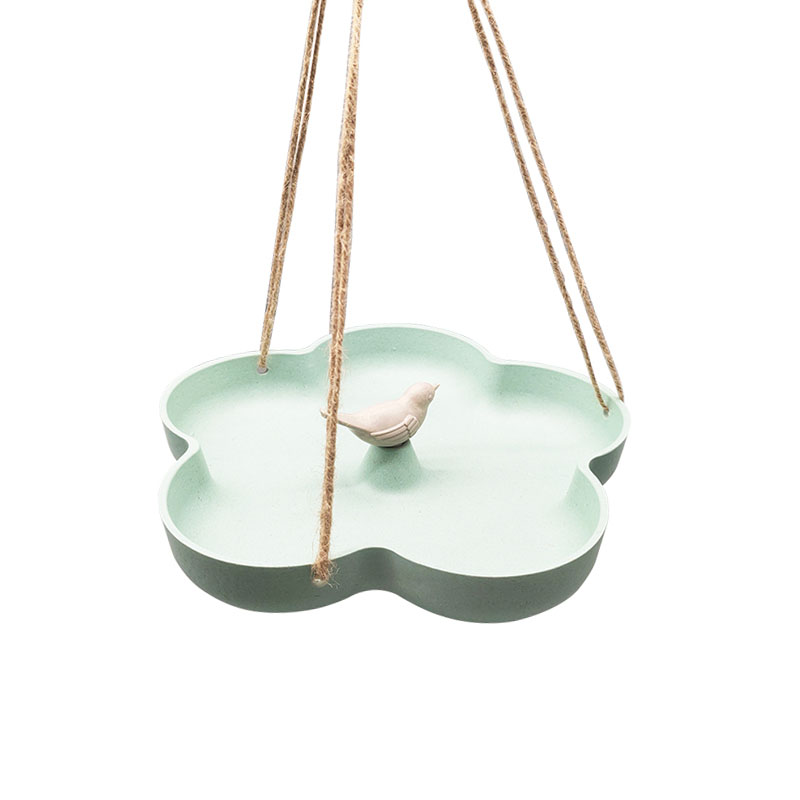 Bamboo fiber Lotus feeder