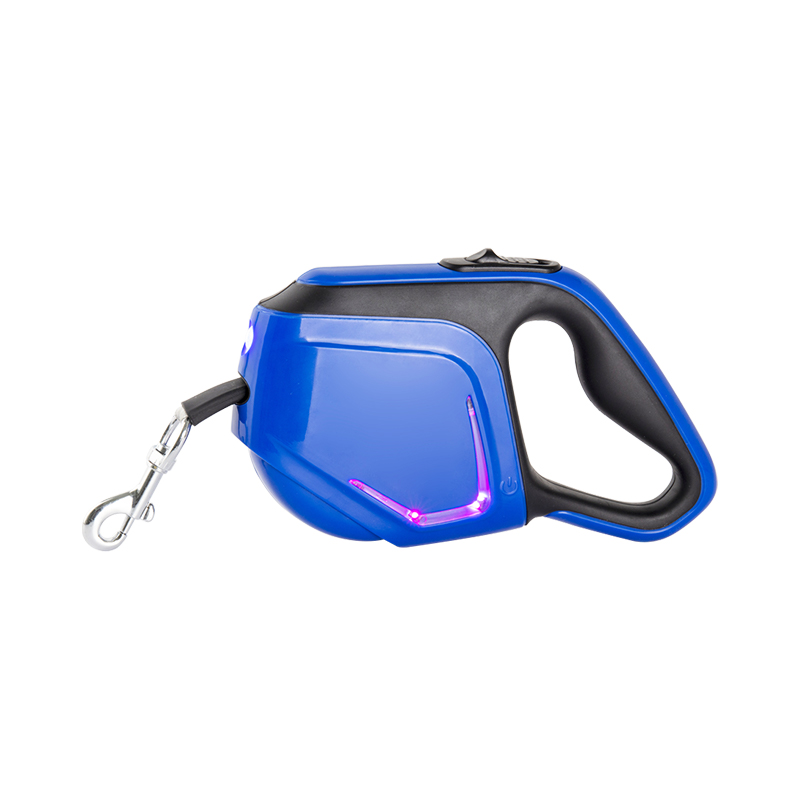 LED multi-function leash with intelligent safety function