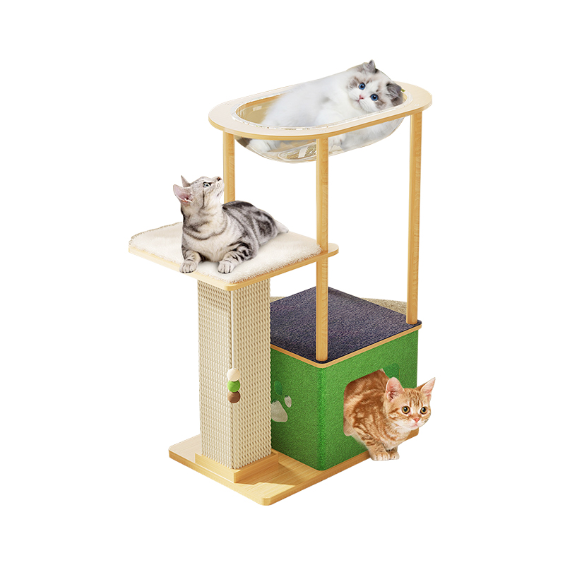 Cat indoor climbing frame playing house