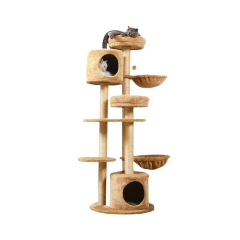 Multi-level cat jumping platform house