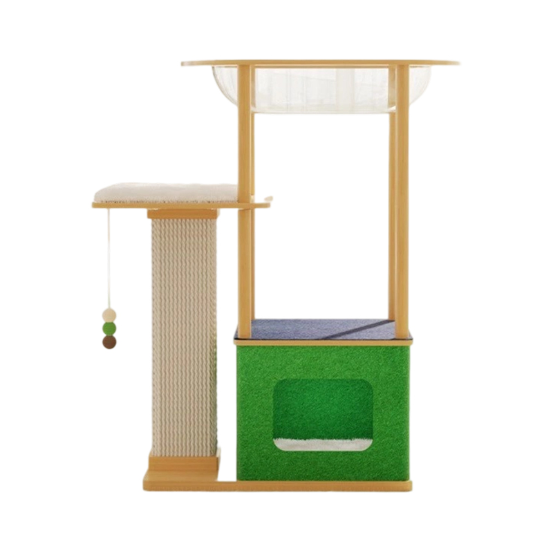 Indoor cat climbing frame house