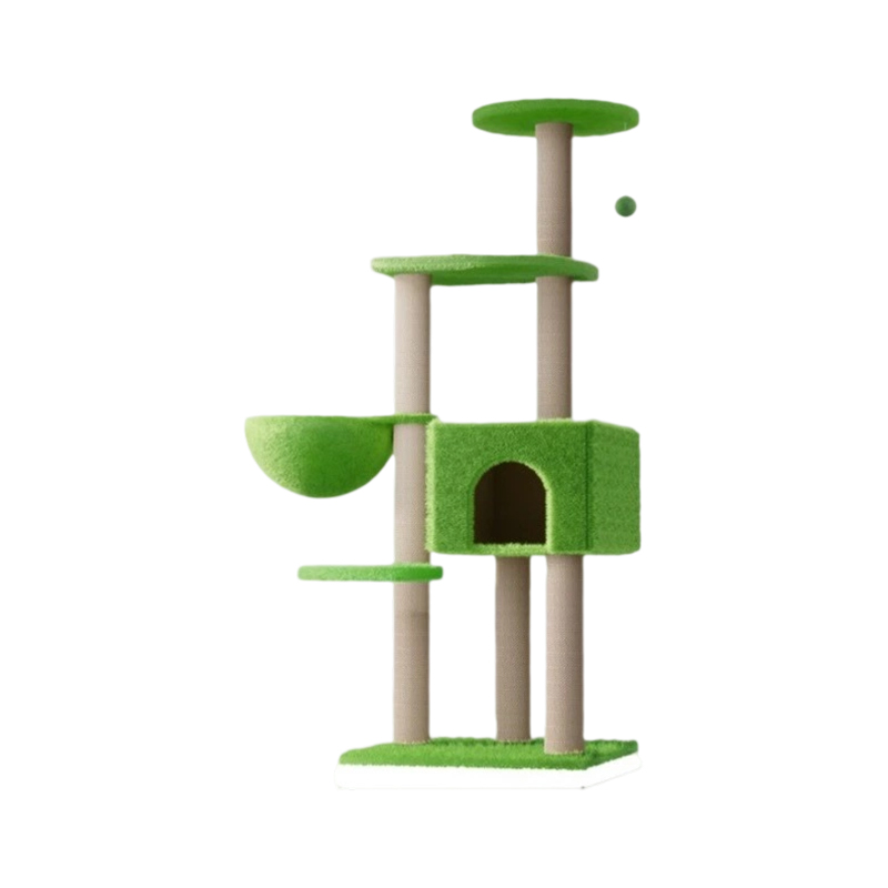 Indoor cat plush climbing house