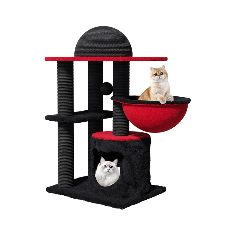Multi-level cat climbing frame furniture